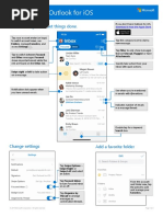 Cheat Sheet - Outlook For iOS Cheat Sheet - Outlook For iOS: Connect. Organize. Get Things Done