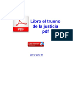 Libro El Trueno de La Justicia