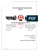 Summer Internship Programme 2018-19: National Aluminum Company Limited Nalco