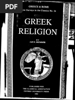 J.N. Bremmer, Greek Religion (NSC, 24) (1994)