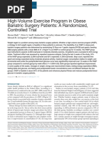 1 High-Volume Exercise Program in Bariatric Vaznoooo