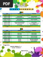 Class Schedule: Napalico NVT High School