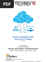 Summer Internship & Training Program: Cloud Computing With Internet of Things