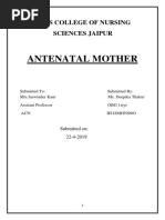 Case Study On Antenatal Mother