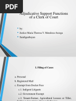 Adjudicative Support Functions of A COC