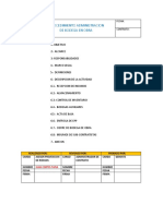 Procedimiento Administracion de Bodega