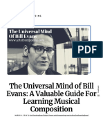 The Universal Mind of Bill Evans - A Valuable Guide For Learning Musical Composition - Art of Composing