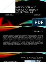 Design, Fabrication, and Installation of An Energy Harvesting Speed Bump