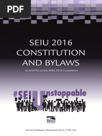 SEIU Constitution Bylaws 