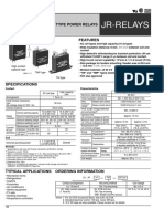 Jr-Relays: Slim Type Power Relays