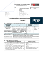 Sesion de Aprendizaje N° 14 Escribimos Afiches para Difundir Nuestros Derechos