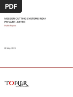 Messer Cutting Systems India Private Limited: Profile Report