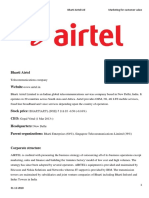 A Mini Project On Airtel