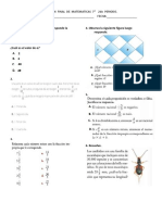 Examen Final de Matematicas 7° 3er Periodo