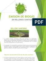 Emision de Biogas