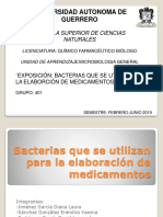 Bacterias Que Se Utilizan para La Elaboración de Medicamentos