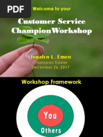 Customer Service Champion Workshop