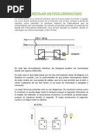 Como Instalar Un Foco Commutado