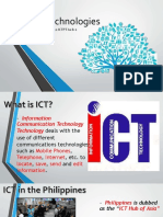 ICT Technologies: CS - ICT11/12-ICTPT-Ia-b-1