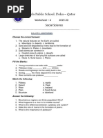 3 - Major Land Forms - Worksheet