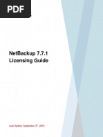 NetBackup 7.7.1 Licensing Guide