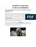 125 Frases Positivas Cortas para Vivir El Día A Día Con Optimismo