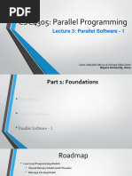 Part 1 - Lecture 3 - Parallel Software-1