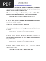 Limpieza 9 Dias Codigos Sagrados