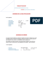 Axiomas de La Multiplicacion, de Orden y Clases de Intervalos