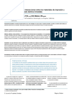 Interactions Between Impression Materials and Immediate Dentin Sealing - En.es