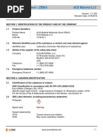 Safety Data Sheet - ZSM-5 ACS Material LLC