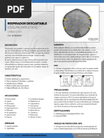 Respirador Descartable Steelpro N952730C PDF