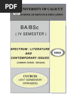 SLM-4th Sem English - Spectrum-Lit & Contemporary Issues PDF