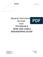 Wire and Cable Engineering Guide: General Calculations Excerpt From Prysmian'S