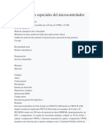 Características Especiales Del Microcontrolador 16F884