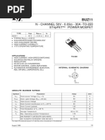 N - Channel 50V - 0.03 - 30A - To-220 Stripfet Power Mosfet