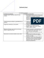 Planificación Anual Matematica