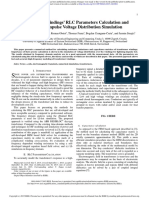 Transformer Windings' RLC Parameters Calculation and Lightning Impulse Voltage Distribution Simulation