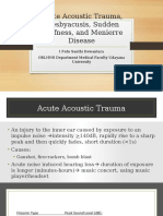 AAT Presbyacusis Sudden Deafness Menierre Disease