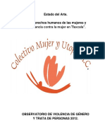 Los Derechos Humanos de Las Mujeres y La Violencia Contra La Mujer en Tlaxcala