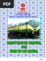 Maintenance Manual 1400 HP DEMUs