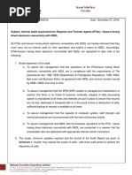 19 Circular For Internal Audit Requirement For RTAs and Issuers Having Electronic Connectivity With NSDL