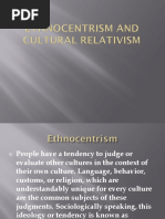 Ethnocentrism and Cultural Relativism