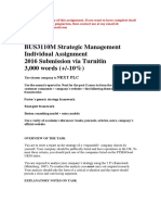 BUS3110M Strategic Management Individual Assignment