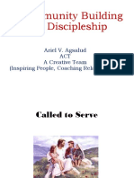 Community Building & Discipleship: Ariel V. Agsalud ACT A Creative Team (Inspiring People, Coaching Relationships)