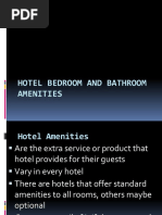 Hotel Bedroom and Bathroom Amenities