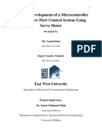 Design & Development of A Microcontroller Based Water Flow Control System Using Servo Motor