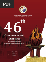 46th Commencement Exercises Souvenir Program