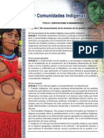 Ley Organica de Pueblos y Comunidades Indigenas