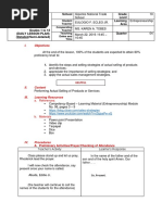 Detailed Lesson Plan in Entrepreneurship